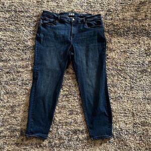 Warp + Weft NY ankle skinny Piedmont medium wash jeans 24